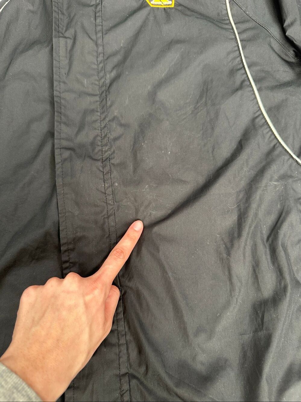 Vintage Y2K Nike Team Dri-Fit Black Full Zip Hooded Windbreaker Jacket Men’s M - Picture 5 of 11